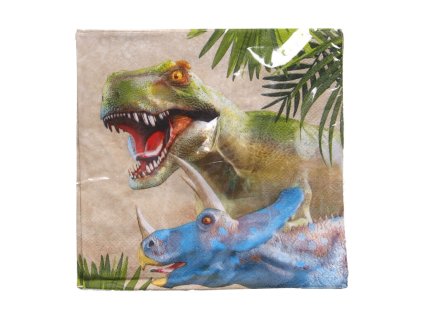 Párty ubrousky DINO 33x33 cm, 20 ks