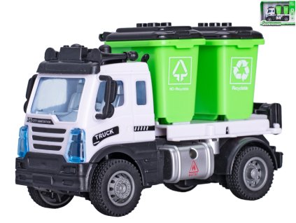 popelářské auto na zpětný chod