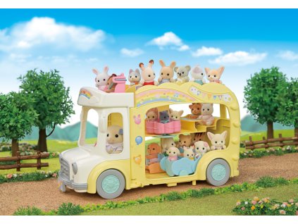 Sylvanian Families Duhový školkový autobus