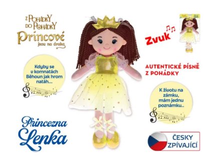 Panenka Princezna Lenka 35 cm - zpívající