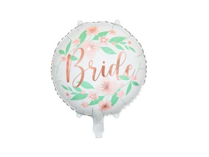 Tento fóliový balónek "Flower Bride" o průměru 45 cm v bílé barvě je dokonalým doplňkem pro svatební výzdobu, rozlučky se svobodou či jiné slavnostní události. Díky kvalitnímu materiálu zůstává balónek dlouho nafouknutý, ať už jej plníte vzduchem nebo heliem. Elegantní design s jemnými květinovými detaily přidává kouzlo každé oslavě. Perfektní volba pro ty, kteří chtějí, aby jejich výzdoba vynikla stylem a sofistikovaností.  Klíčová slova: fóliový balónek, svatební balónek, bílé balónky, Flower Bride, balónek na svatbu, svatební dekorace, balónek s květinami, balónek na rozlučku, balónek 45 cm.