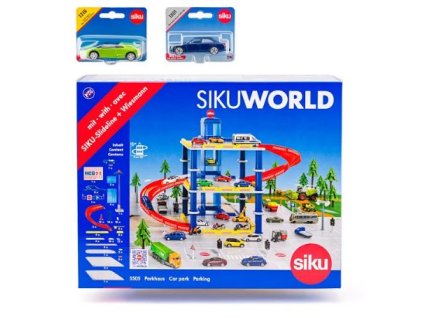 SIKU World - 5505 - Garáž se 2 auty