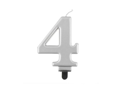 Svíčka na dort metalická 4 - druhy barev