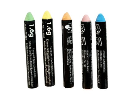 Barvy na obličej pastelové 5ks