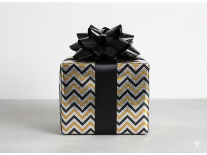 Balící papír holografický - Cik cak  200 x 70 cm