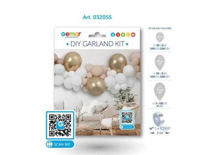 Balónková girlanda Latte