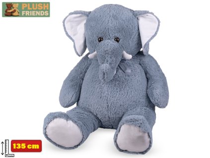 Slon plyšový 135cm s mašlí 0m+ Plush Friends