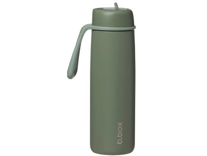 B.box Nerezová termolahev s brčkem 690 ml - olive