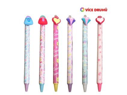 Gumovací pero Princezny 15 cm