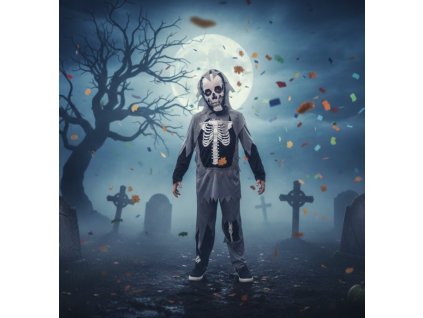 Dětský kostým Zombie Kostlivec