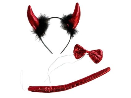 Dětský set na karneval Čert 3ks