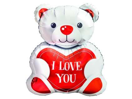 Fóliový balónek Lední medvídek I love You 46 x 52 cm