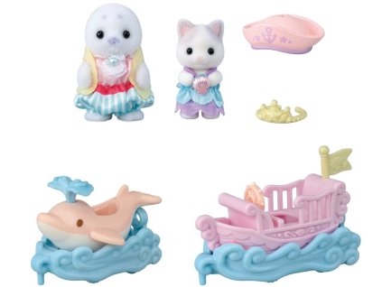 Sylvanian Families - Mořská vozítka a baby figurky v zábavném parku #5820