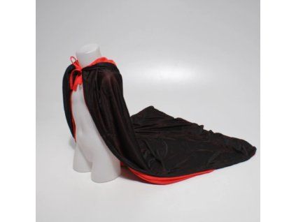 Plášť černý s červeným lemem