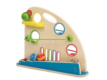 Dřevěné kuličkové prostrkávadlo