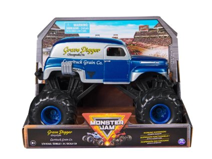 MONSTER JAM - sběratelský kovový model Monster Truck, Grave Digger, dvě barvy
