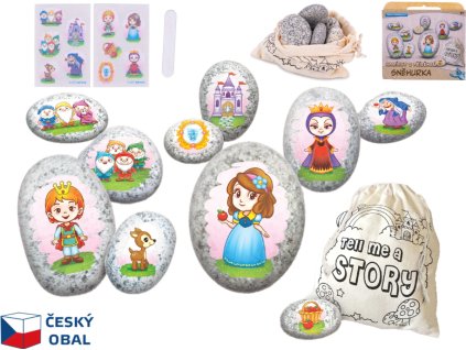 Sněhurka - pohádková sada kamínků