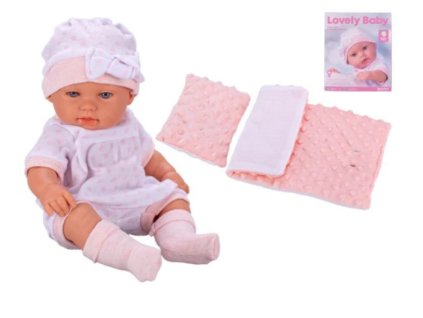 Panenka miminko s peřinkami v krabičce, dvě barvy