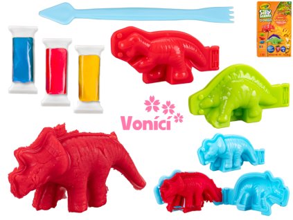 Modelína vůně Dinosaurus, set