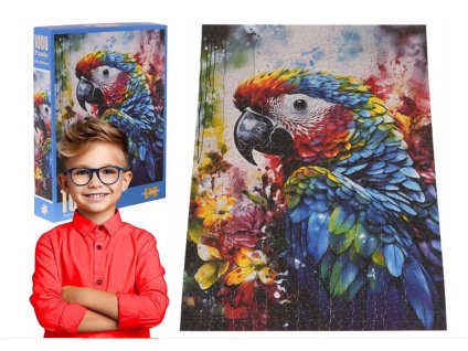 Puzzle Papoušek 70x50cm 1000 dílků