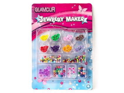 Navlékací korálky v krabičce, dva druhy