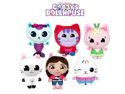 Gábi plyšáci 25 cm - Gábinin kouzelný domek, 6 postaviček