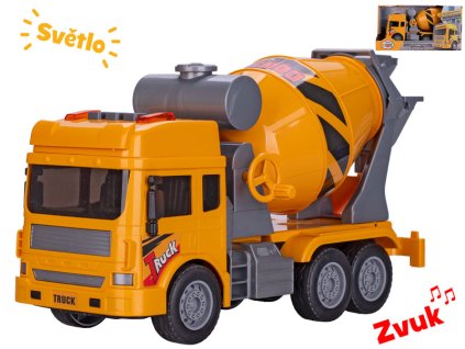 Auto stavební domíchávač 27 cm se světlem a zvukem