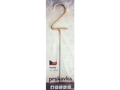 Prskavka Číslo 2, Rosegold, zlato-růžová