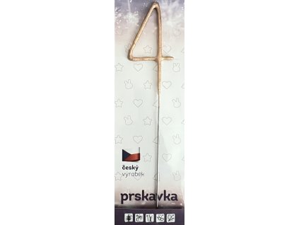 Prskavka Číslo 4, Rosegold, zlato-růžová