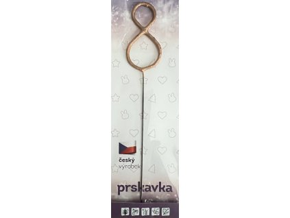 Prskavka Číslo 8, Rosegold, zlato-růžová