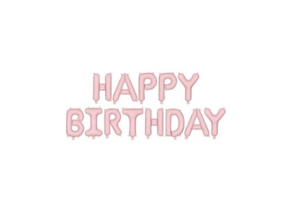 Fóliový balónkový nápis - HAPPY BIRTHDAY- různé barvy