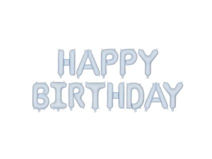 Fóliový balónkový nápis - HAPPY BIRTHDAY- různé barvy
