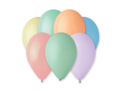 Výhodné balení kulaté latexové balónky 26cm Makronky Mix barev 100ks