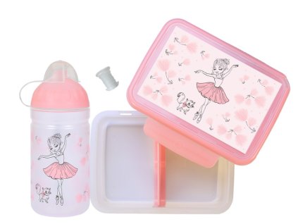 Zdravá Sváča SET Lahev + svačinový box - Balerína