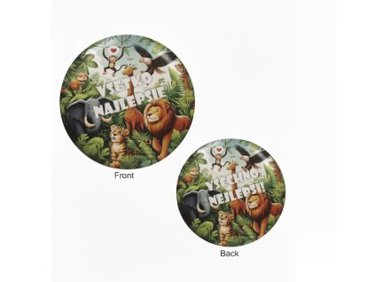 Fóliový balónek kulatý VŠECHNO NEJLEPŠÍ / VŠETKO NAJLEPŠIE 45cm džungle