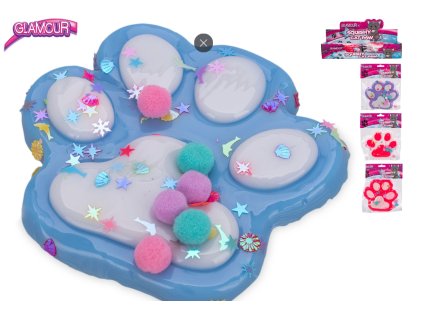 Mega kočičí tlapka modrá