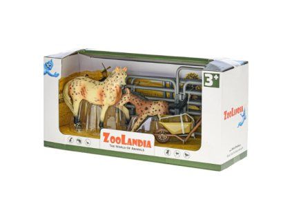 ZooLandia Farmár so strakatým koňom a žriebäťom