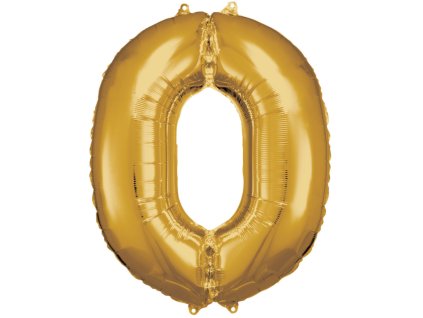 86 cm balónek číslice 0 - barevné varianty