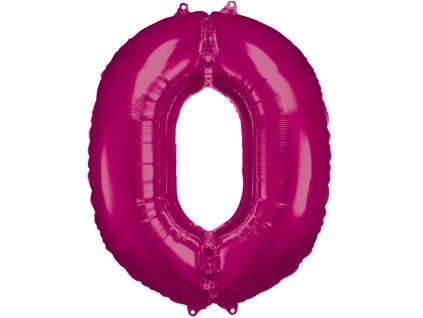 86 cm balónek číslice 0 - barevné varianty