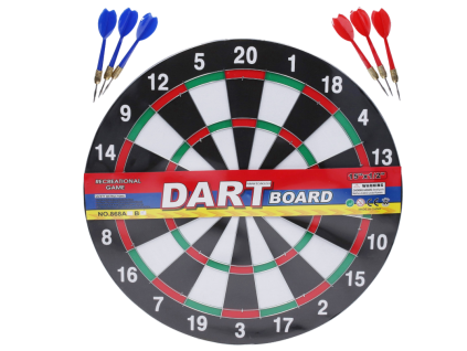 Terč se šipkami oboustranný