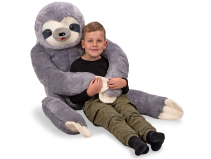 Lenochod plyšový XL 134 cm
