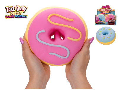 Mega squeeze donut strečový jumbo 16cm 2barvy