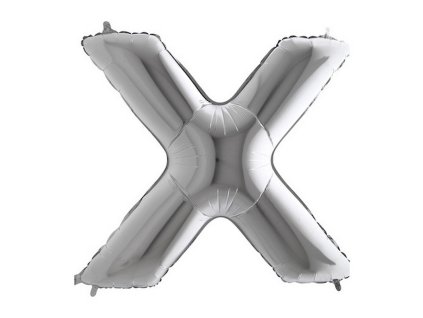 Fóliový balónek písmeno X 102 cm - barevné varianty