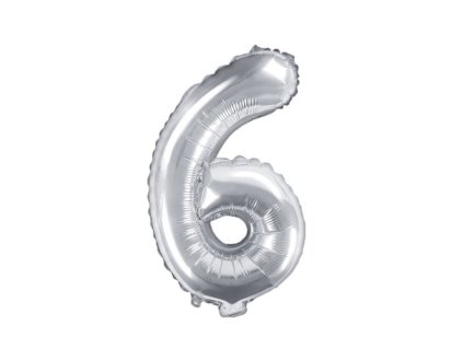 Fóliový balónek 35 cm číslice 6 - různé barvy