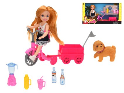 Panenka Sally s kolem a pejskem