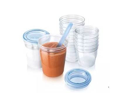 Avent pohárky na uskladnění - 180ml/5ks