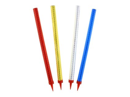 Fontány párty na dort, 25cm, lesklé, 4 ks