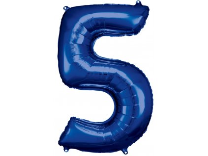 86 cm balónek číslice 5 - barevné varianty