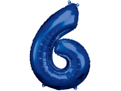 86 cm balónek číslice 6 - barevné varianty