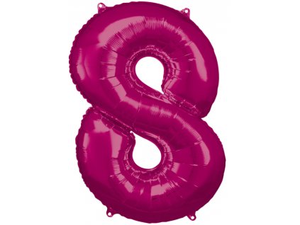 86 cm balónek číslice 8 - barevné varianty
